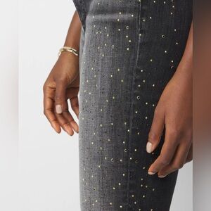 White House Black Market Embellished High Rise Slim Ankle Jeans